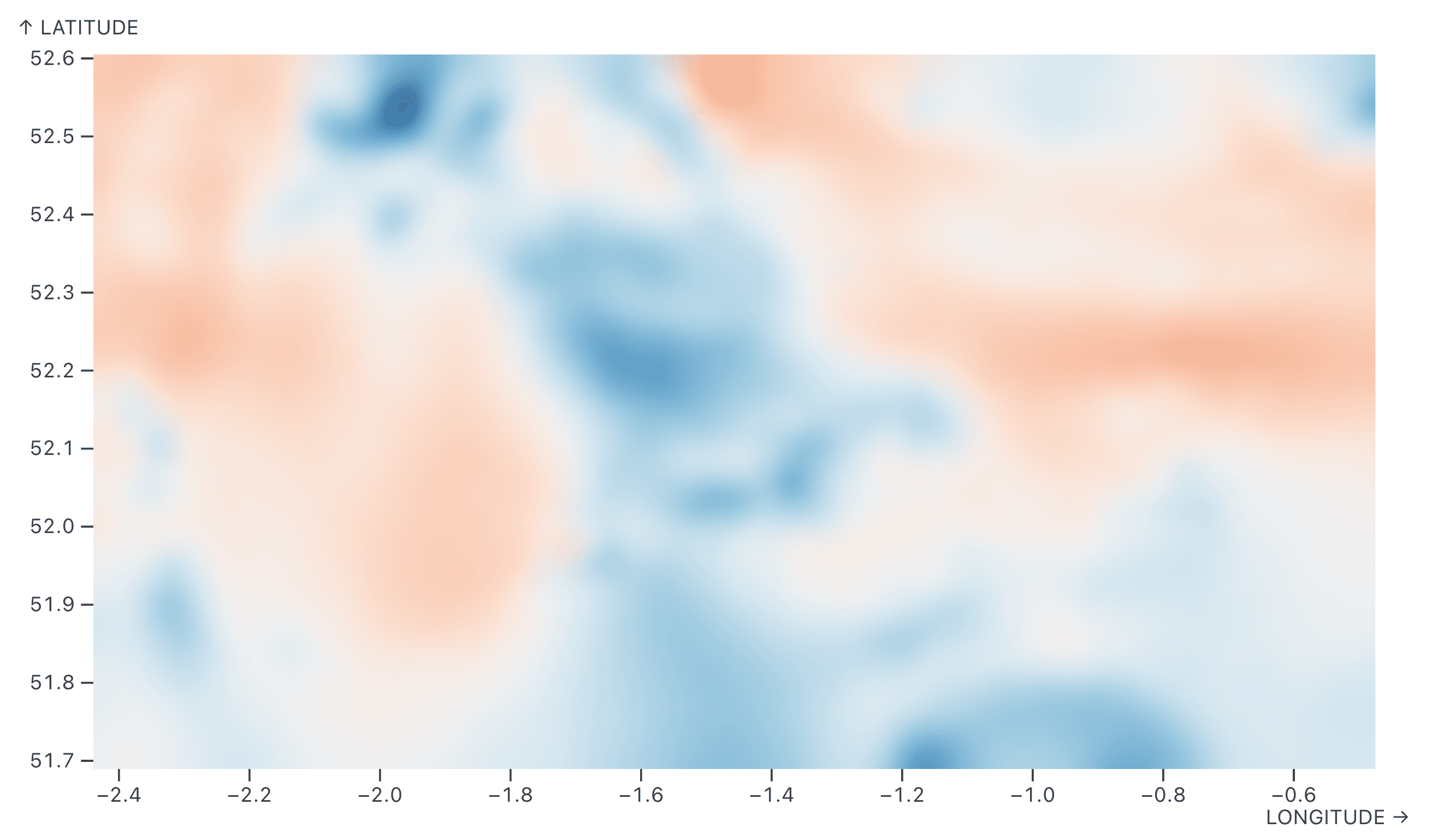 Earth magnetic field random walk interpolation