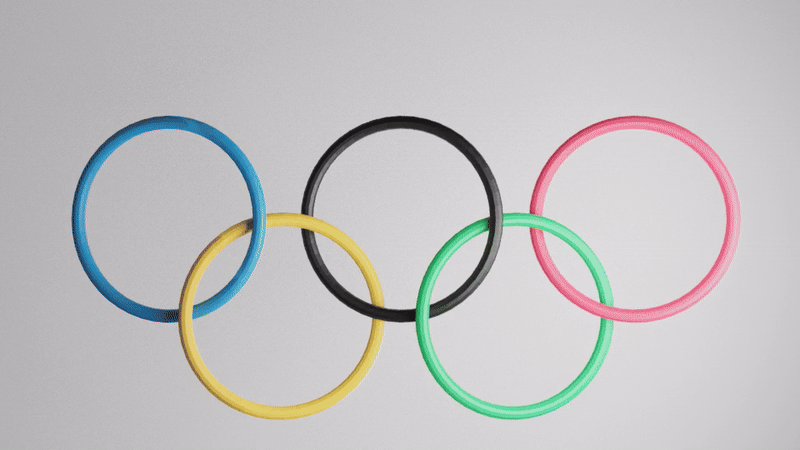 Karim Douieb olympic rings graphic