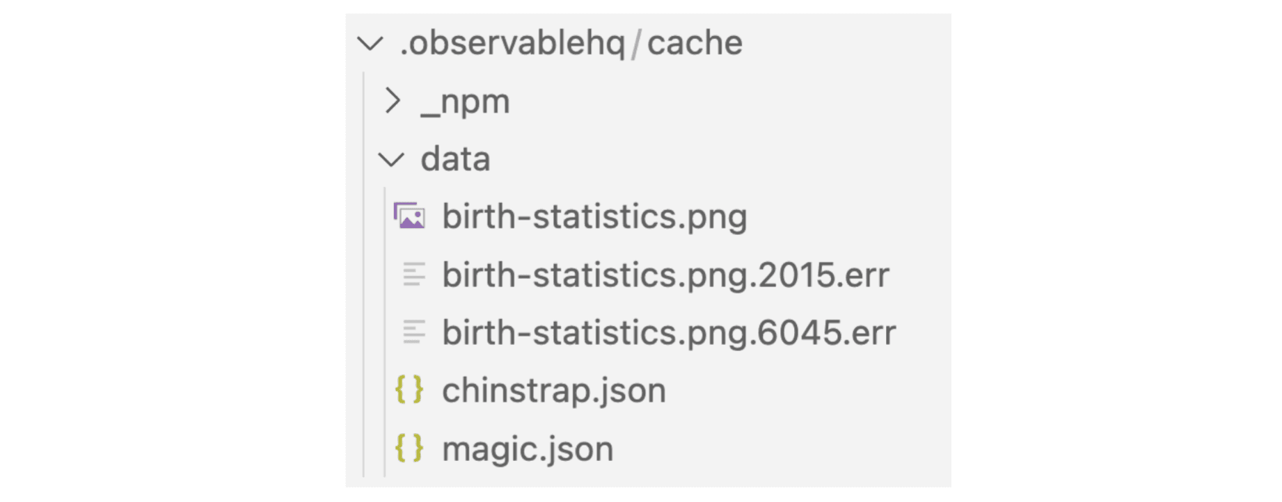 Error extensions in .observablehq cache