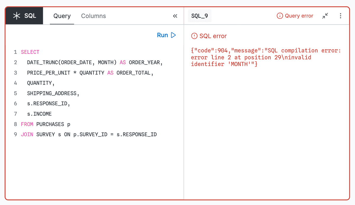 Recent improvements to the SQL node in Observable Canvases | Observable