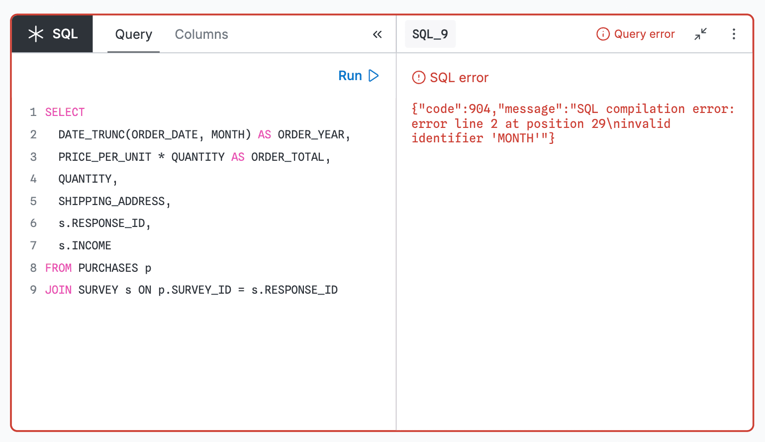 Recent improvements to the SQL node in Observable Canvases | Observable